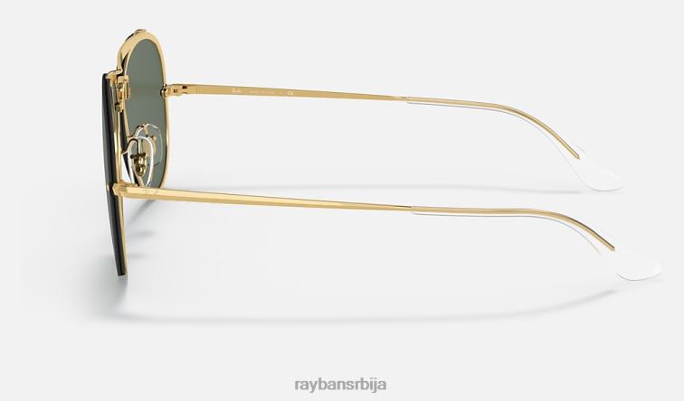 Ray-Ban блазе авиатор P0HP590 наочаре за сунце полирано златно/зелено мушкарци