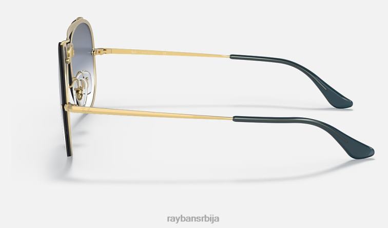 Ray-Ban блазе авиатор P0HP591 наочаре за сунце мат златна/плава/сива мушкарци