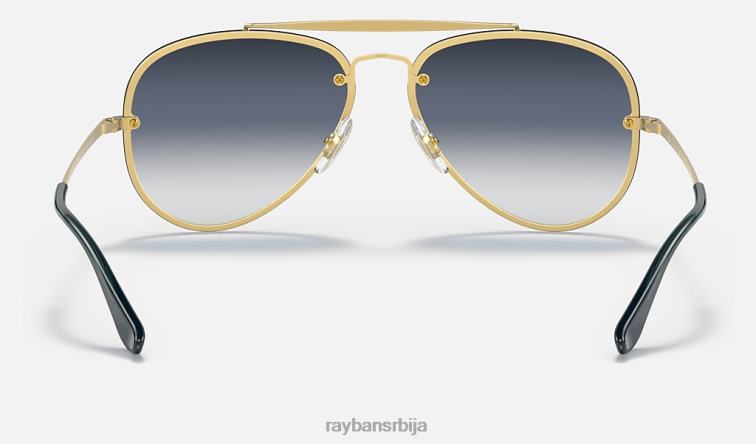 Ray-Ban блазе авиатор P0HP591 наочаре за сунце мат златна/плава/сива мушкарци