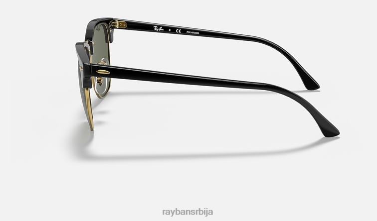 Ray-Ban цлубмастер цлассиц P0HP59 наочаре за сунце полирана црно/зелена мушкарци