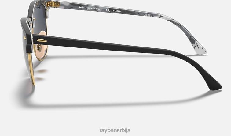 Ray-Ban цлубмастер цоллецтион P0HP617 наочаре за сунце мат црна/плава/сива мушкарци