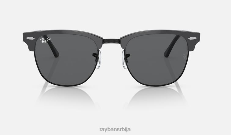 Ray-Ban цлубмастер цлассиц P0HP62 наочаре за сунце полирана сива на црно/тамно сива мушкарци