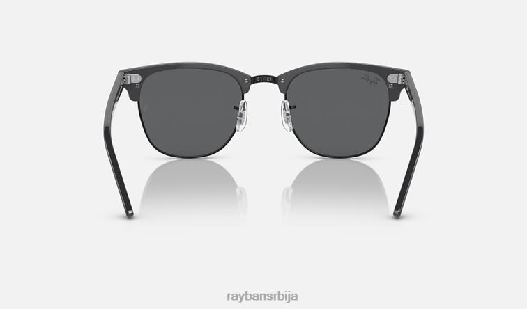 Ray-Ban цлубмастер цлассиц P0HP62 наочаре за сунце полирана сива на црно/тамно сива мушкарци