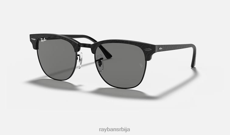 Ray-Ban цлубмастер марбле P0HP630 наочаре за сунце полирана црна/тамно сива мушкарци