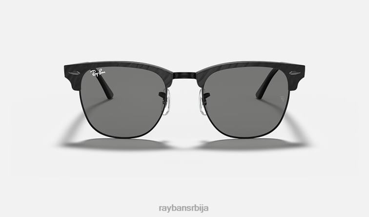 Ray-Ban цлубмастер марбле P0HP630 наочаре за сунце полирана црна/тамно сива мушкарци