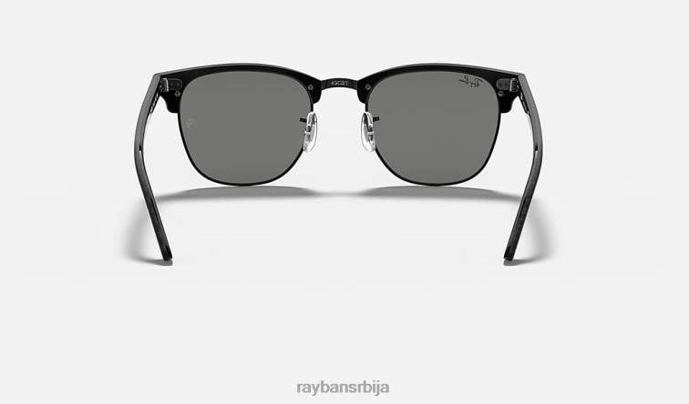Ray-Ban цлубмастер марбле P0HP630 наочаре за сунце полирана црна/тамно сива мушкарци