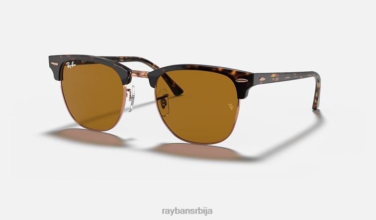 Ray-Ban цлубмастер марбле P0HP631 наочаре за сунце углачана хавана/браон мушкарци