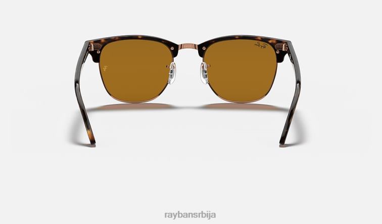Ray-Ban цлубмастер марбле P0HP631 наочаре за сунце углачана хавана/браон мушкарци