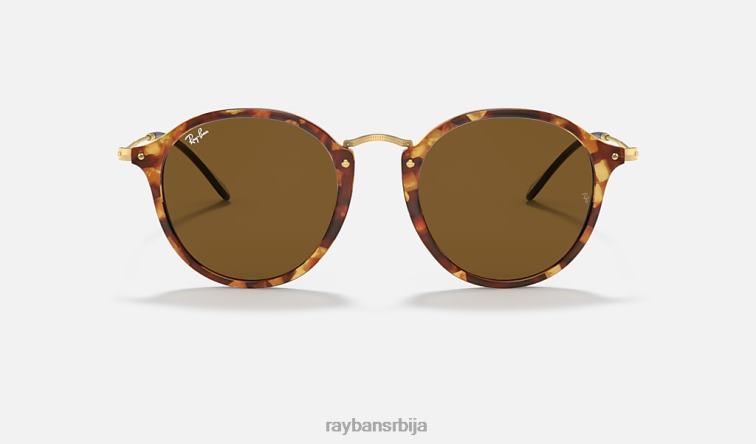 Ray-Ban роунд флецк P0HP632 наочаре за сунце углачан браон хавана/браон мушкарци