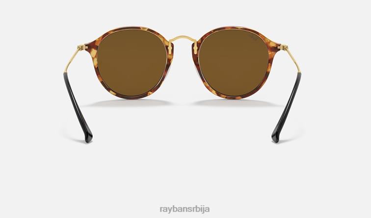 Ray-Ban роунд флецк P0HP632 наочаре за сунце углачан браон хавана/браон мушкарци