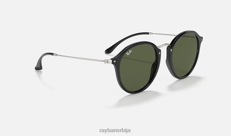 Ray-Ban роунд флецк P0HP635 наочаре за сунце полирана црно/зелена мушкарци