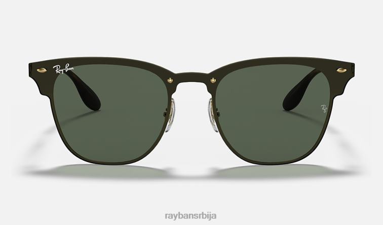 Ray-Ban блазе цлубмастер P0HP648 наочаре за сунце полирано златно/зелено мушкарци