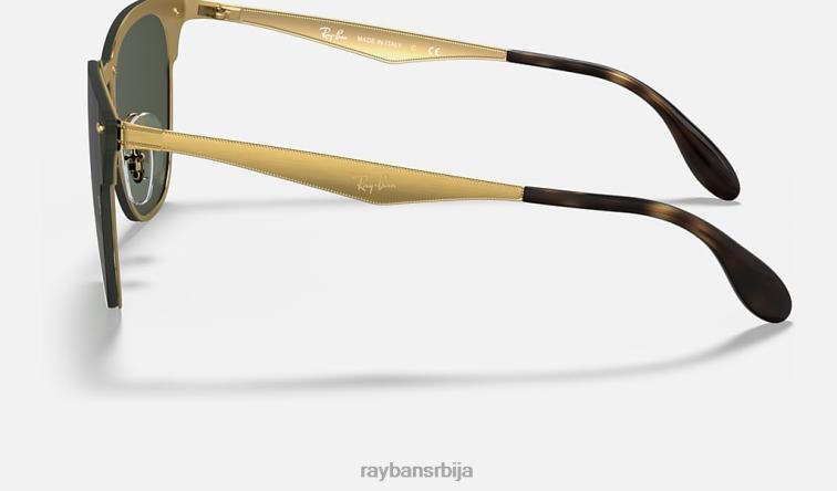 Ray-Ban блазе цлубмастер P0HP648 наочаре за сунце полирано златно/зелено мушкарци