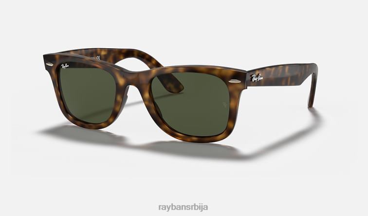 Ray-Ban ваифарер еасе P0HP657 наочаре за сунце полирана светло хавана/зелена мушкарци