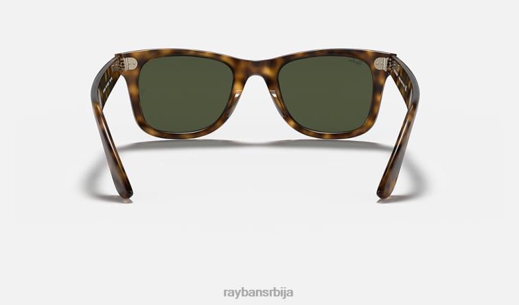 Ray-Ban ваифарер еасе P0HP657 наочаре за сунце полирана светло хавана/зелена мушкарци