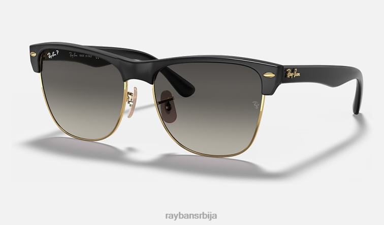 Ray-Ban цлубмастер оверсизед P0HP660 наочаре за сунце мат црна/сива мушкарци