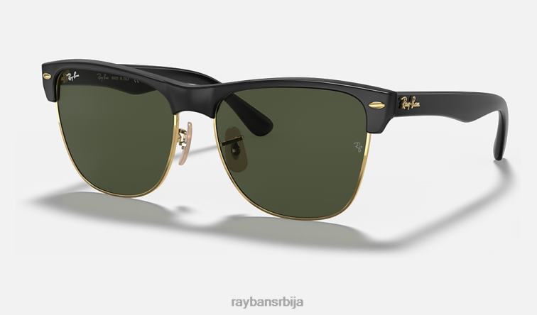Ray-Ban цлубмастер оверсизед P0HP661 наочаре за сунце мат црна на златно/зеленој мушкарци