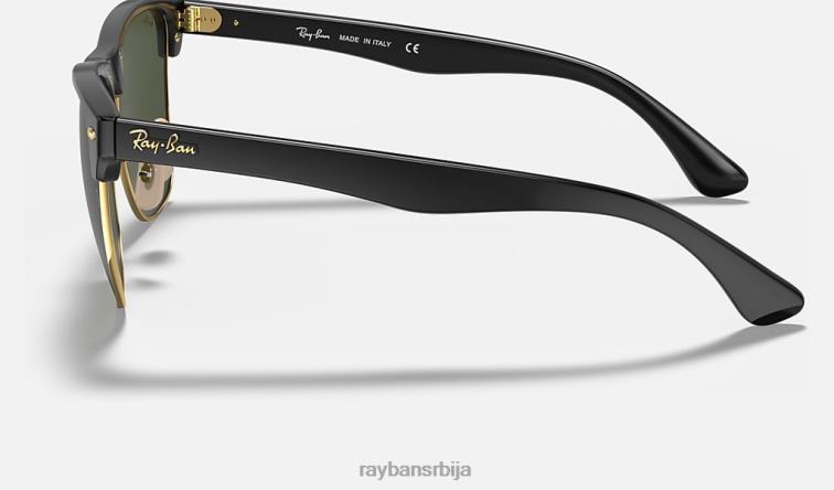 Ray-Ban цлубмастер оверсизед P0HP661 наочаре за сунце мат црна на златно/зеленој мушкарци