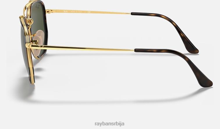 Ray-Ban маршал ии P0HP688 наочаре за сунце полирано златно/зелено мушкарци