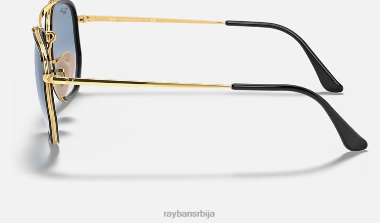 Ray-Ban маршал ии P0HP689 наочаре за сунце полирано злато/светло плаво мушкарци