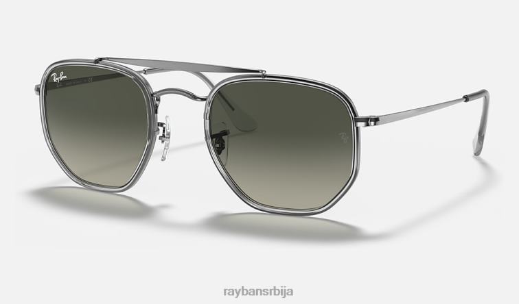 Ray-Ban маршал ии P0HP693 наочаре за сунце углачан гунметал/сива мушкарци