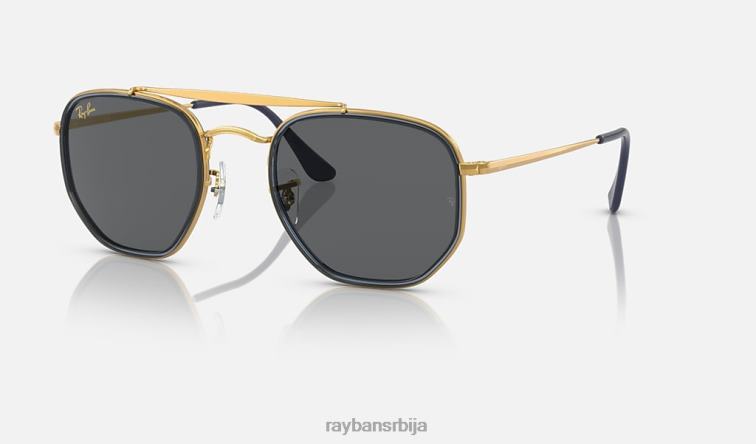 Ray-Ban маршал ии P0HP695 наочаре за сунце полирано златно/сиво мушкарци