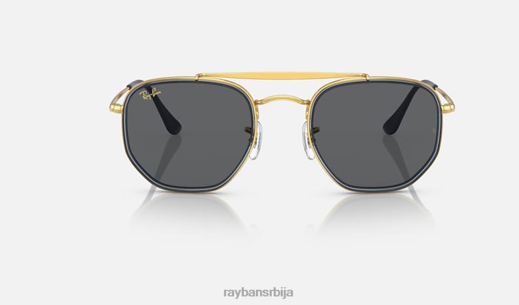 Ray-Ban маршал ии P0HP695 наочаре за сунце полирано златно/сиво мушкарци