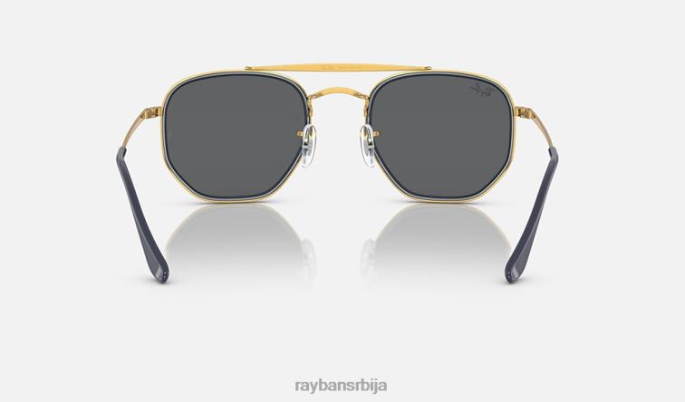 Ray-Ban маршал ии P0HP695 наочаре за сунце полирано златно/сиво мушкарци