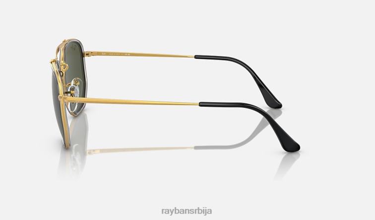 Ray-Ban маршал ии P0HP696 наочаре за сунце полирано златно/зелено мушкарци