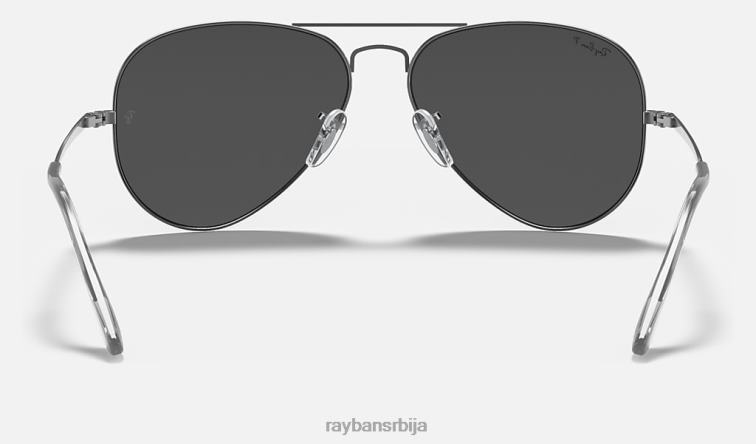 Ray-Ban авиатор метал ии P0HP697 наочаре за сунце углачан гунметал/црна мушкарци