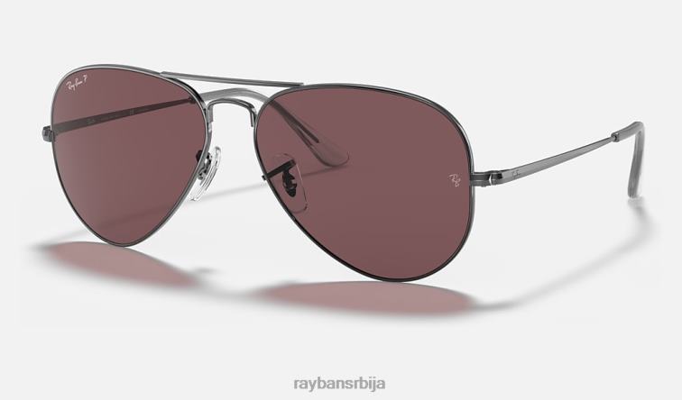 Ray-Ban авиатор метал ии P0HP699 наочаре за сунце углачан гунметал/виолет мушкарци