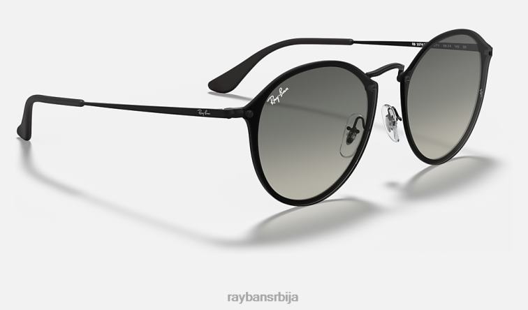 Ray-Ban планути округло P0HP706 наочаре за сунце мат црна/сива мушкарци