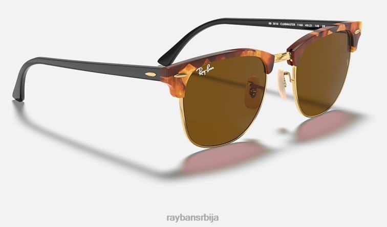 Ray-Ban цлубмастер флецк P0HP716 наочаре за сунце углачан браон хавана/браон мушкарци