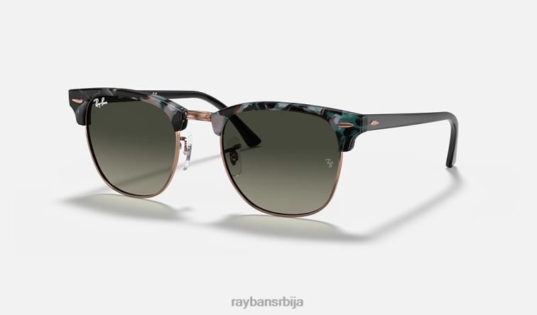 Ray-Ban цлубмастер флецк P0HP717 наочаре за сунце полирано сиво зелено/сиво мушкарци
