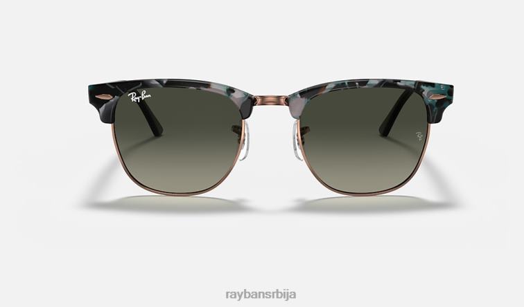 Ray-Ban цлубмастер флецк P0HP717 наочаре за сунце полирано сиво зелено/сиво мушкарци