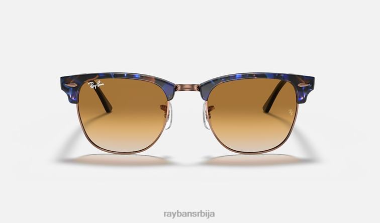 Ray-Ban цлубмастер флецк P0HP718 наочаре за сунце полирано браон/плаво/светло браон мушкарци
