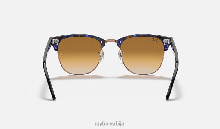 Ray-Ban цлубмастер флецк P0HP718 наочаре за сунце полирано браон/плаво/светло браон мушкарци