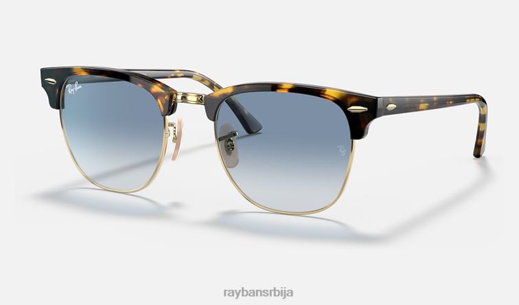 Ray-Ban цлубмастер флецк P0HP719 наочаре за сунце полирана жута хавана/светло плава мушкарци
