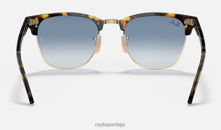 Ray-Ban цлубмастер флецк P0HP719 наочаре за сунце полирана жута хавана/светло плава мушкарци