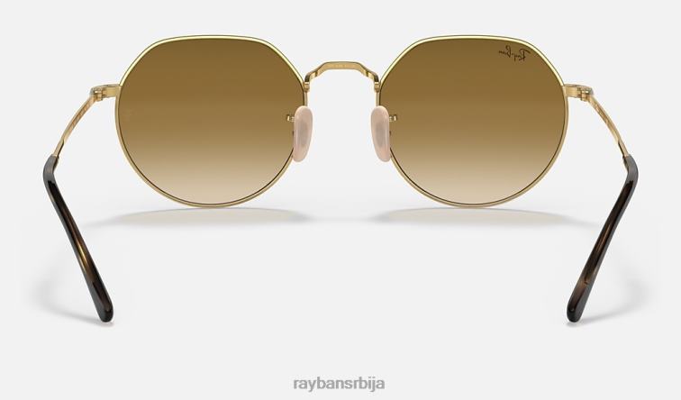 Ray-Ban Јацк P0HP71 наочаре за сунце полирано злато/браон мушкарци