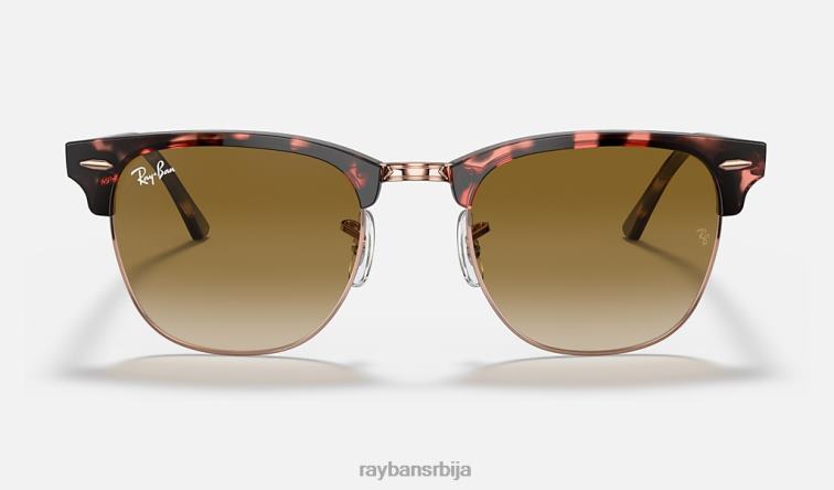 Ray-Ban цлубмастер флецк P0HP721 наочаре за сунце полирана розе хавана/светло браон мушкарци