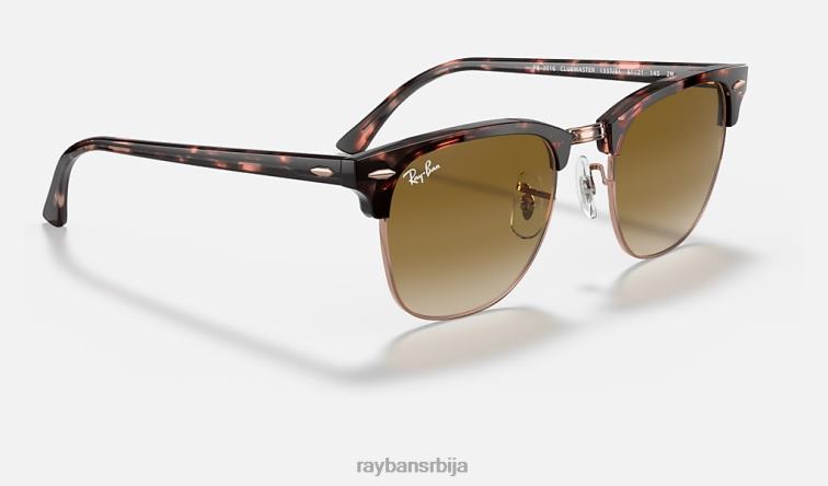 Ray-Ban цлубмастер флецк P0HP721 наочаре за сунце полирана розе хавана/светло браон мушкарци