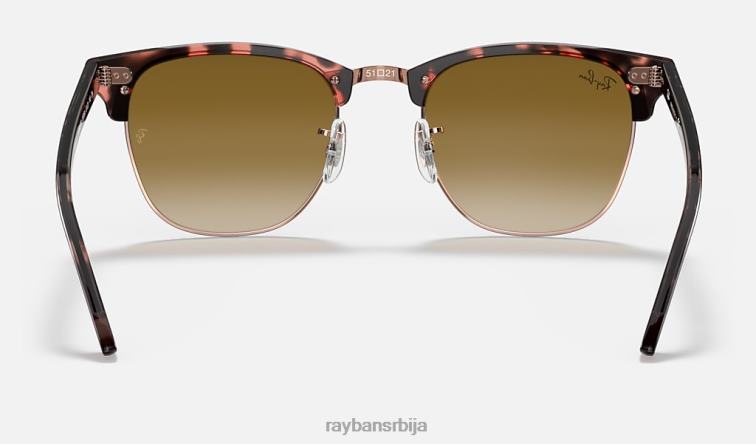 Ray-Ban цлубмастер флецк P0HP721 наочаре за сунце полирана розе хавана/светло браон мушкарци