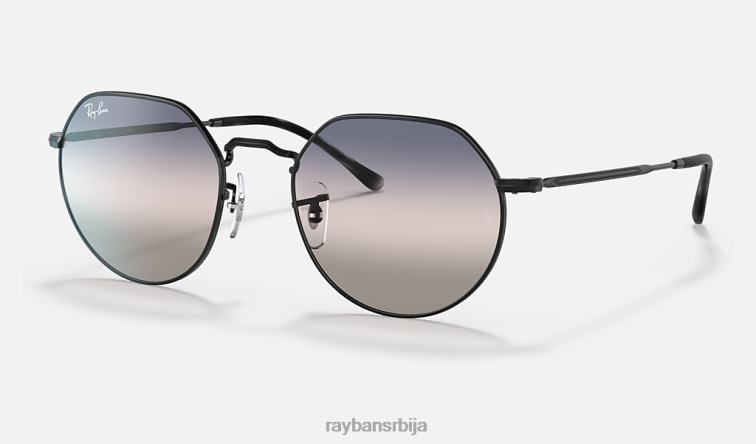 Ray-Ban Јацк P0HP74 наочаре за сунце полирана црна/ружичаста/плава мушкарци