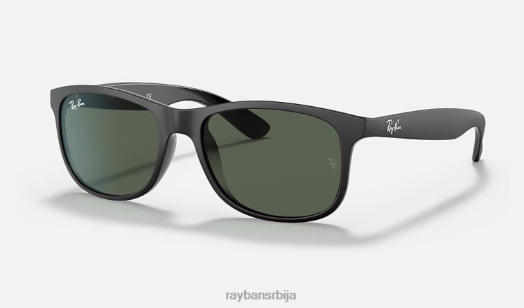 Ray-Ban анди P0HP747 наочаре за сунце мат црна/зелена мушкарци
