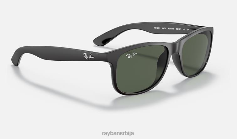 Ray-Ban анди P0HP747 наочаре за сунце мат црна/зелена мушкарци