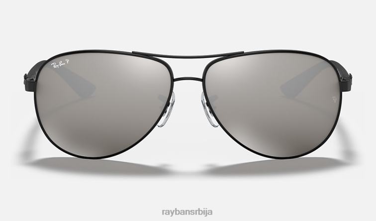 Ray-Ban карбонска влакна P0HP751 наочаре за сунце полирана црно/сива мушкарци
