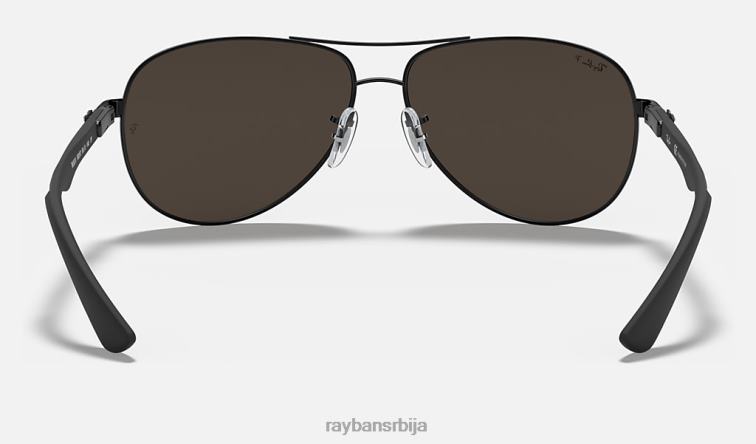 Ray-Ban карбонска влакна P0HP751 наочаре за сунце полирана црно/сива мушкарци