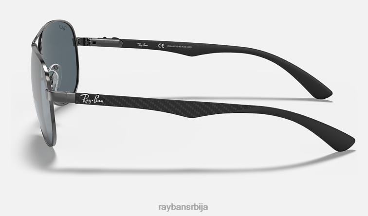 Ray-Ban карбонска влакна P0HP753 наочаре за сунце углачан гунметал/сребро мушкарци