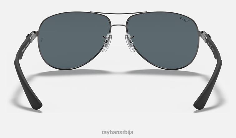 Ray-Ban карбонска влакна P0HP753 наочаре за сунце углачан гунметал/сребро мушкарци